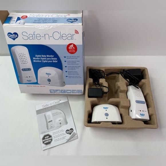 Safe-n-Clear Baby Monitor Delta Children 800 Ft Range Digital Baby Monitor - Picture 3 of 7
